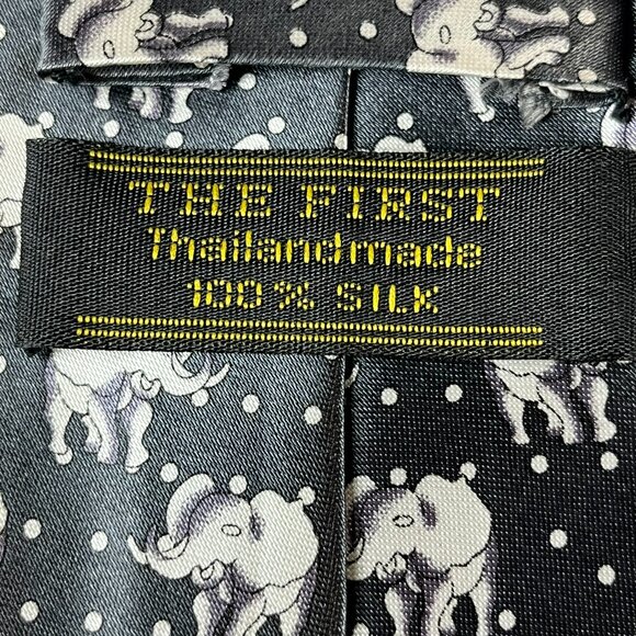 The First Elephant Silk Tie - Picture 3 of 6